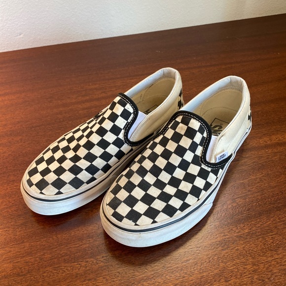 slip ons vans checkered